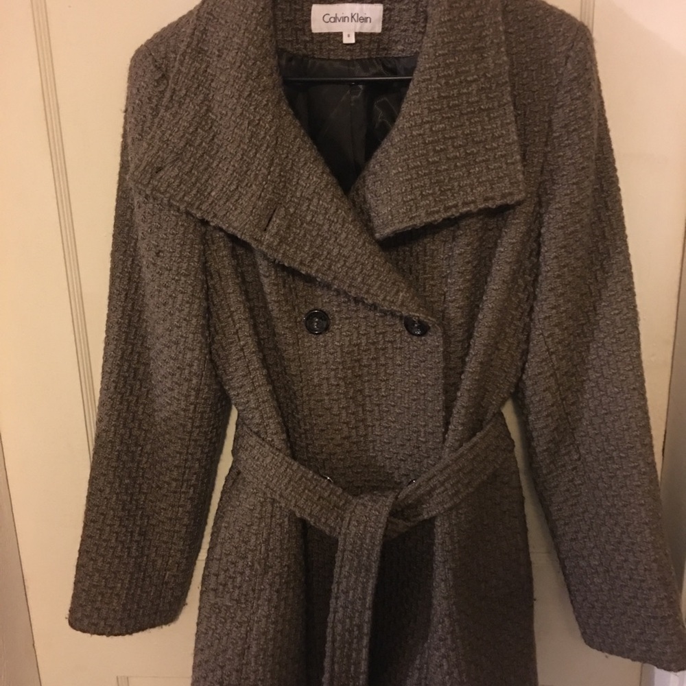 Calvin Klein wool blend coat